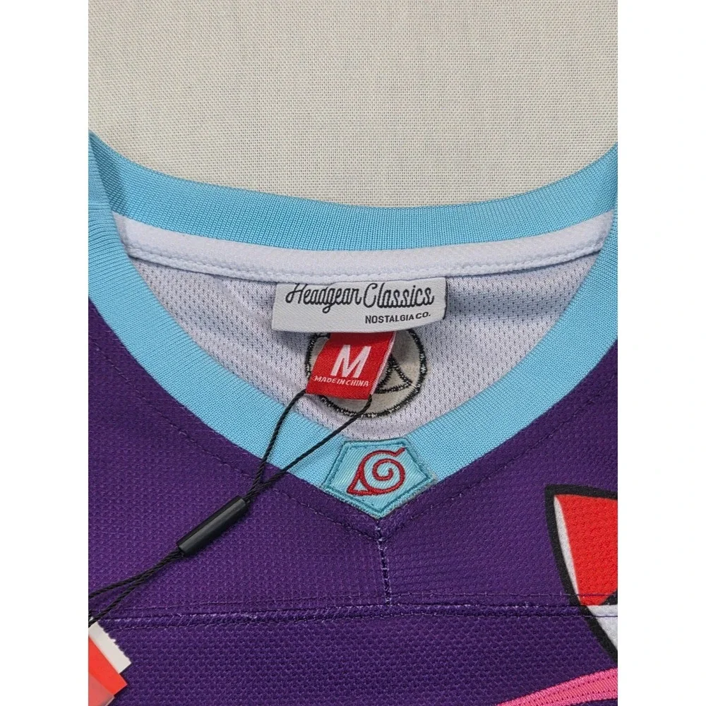 Naruto Lil Uzi Vert Jersey Youth Medium Yellow Yokai Anime Hockey Kids‎ Tee